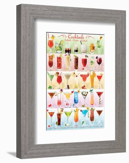 Drinks/Cocktails-null-Framed Art Print