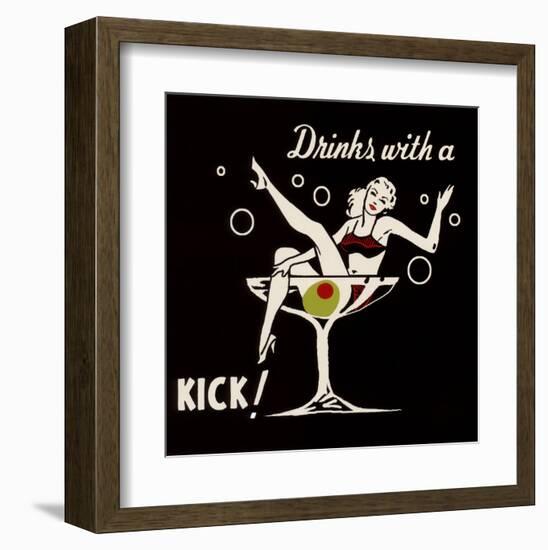 Drinks with a Kick-null-Framed Art Print