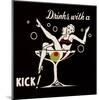 Drinks with a Kick-null-Mounted Art Print