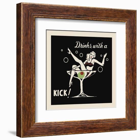 Drinks with a Kick-null-Framed Giclee Print