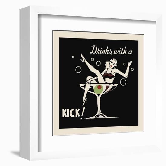 Drinks with a Kick-null-Framed Giclee Print