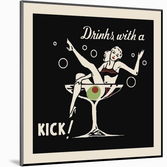 Drinks with a Kick-null-Mounted Giclee Print