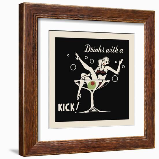 Drinks with a Kick-null-Framed Giclee Print