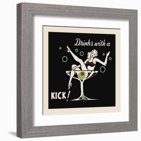 Drinks with a Kick-null-Framed Giclee Print