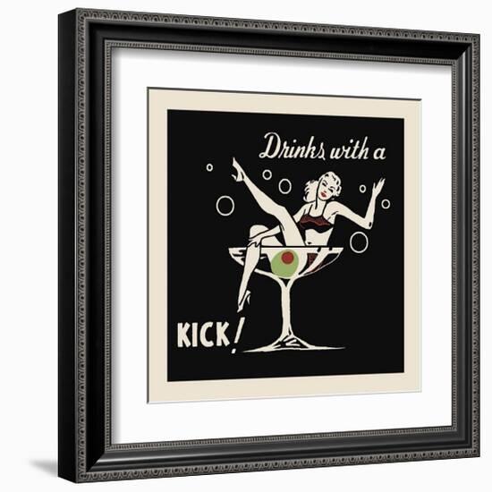 Drinks with a Kick-null-Framed Giclee Print