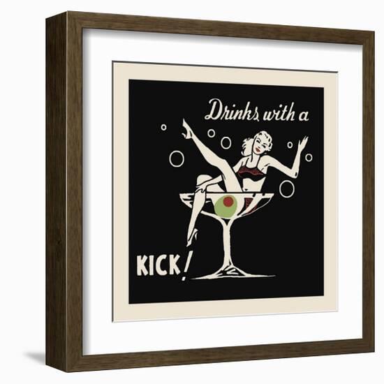 Drinks with a Kick-null-Framed Giclee Print