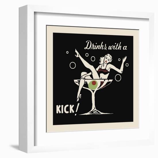 Drinks with a Kick-null-Framed Giclee Print