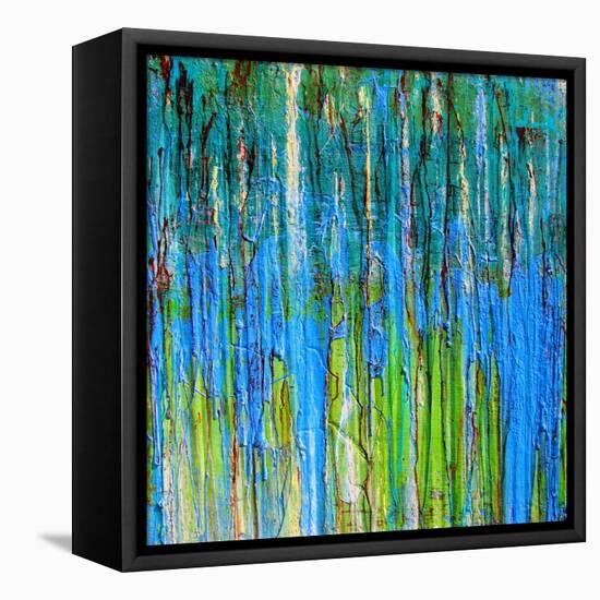 Drip 22-Ricki Mountain-Framed Stretched Canvas