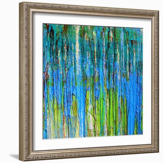 Drip 22-Ricki Mountain-Framed Art Print