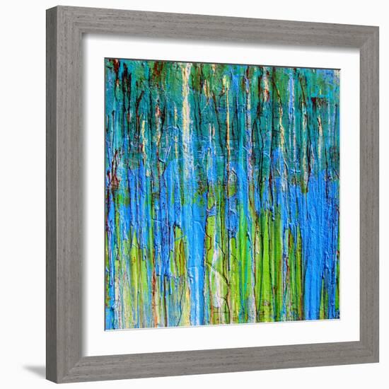 Drip 22-Ricki Mountain-Framed Art Print