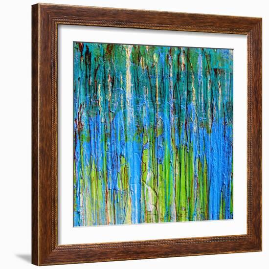 Drip 22-Ricki Mountain-Framed Art Print