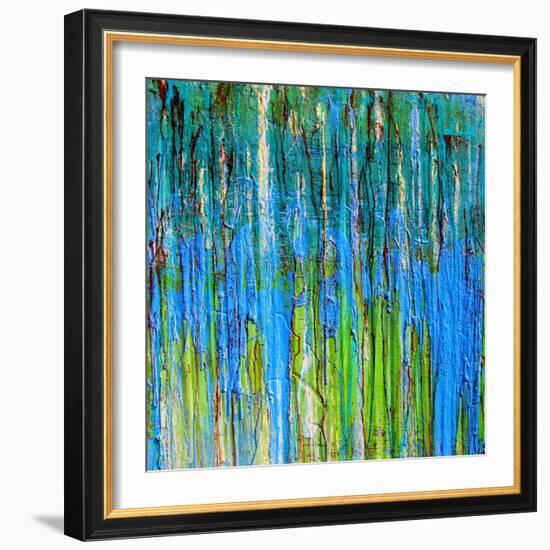 Drip 22-Ricki Mountain-Framed Art Print