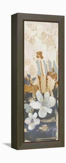 Drippy Flower Abstract I-Jennifer Goldberger-Framed Stretched Canvas