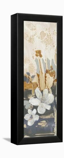 Drippy Flower Abstract I-Jennifer Goldberger-Framed Stretched Canvas