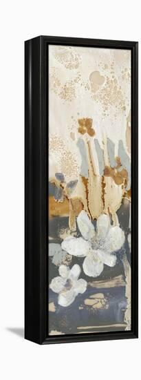 Drippy Flower Abstract I-Jennifer Goldberger-Framed Stretched Canvas