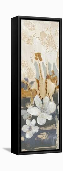 Drippy Flower Abstract I-Jennifer Goldberger-Framed Stretched Canvas