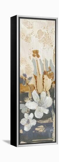 Drippy Flower Abstract I-Jennifer Goldberger-Framed Stretched Canvas