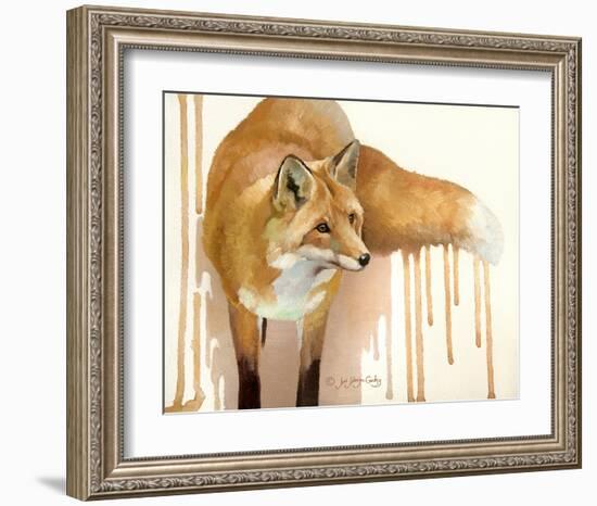 Drippy Red Fox-Joni Johnson-Godsy-Framed Giclee Print