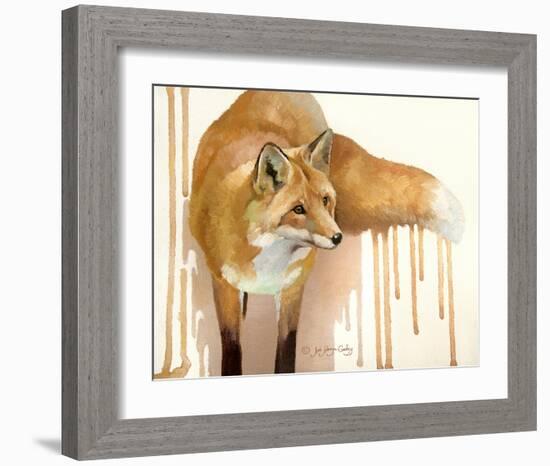 Drippy Red Fox-Joni Johnson-Godsy-Framed Giclee Print