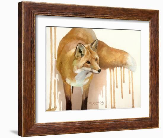 Drippy Red Fox-Joni Johnson-Godsy-Framed Giclee Print