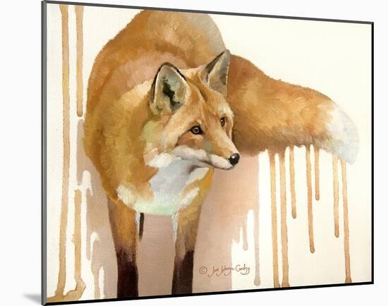 Drippy Red Fox-Joni Johnson-Godsy-Mounted Giclee Print
