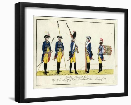 Drittes Regiment Garde, C.1784-J. H. Carl-Framed Giclee Print