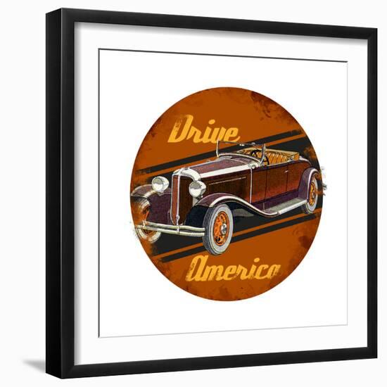 Drive America-null-Framed Giclee Print