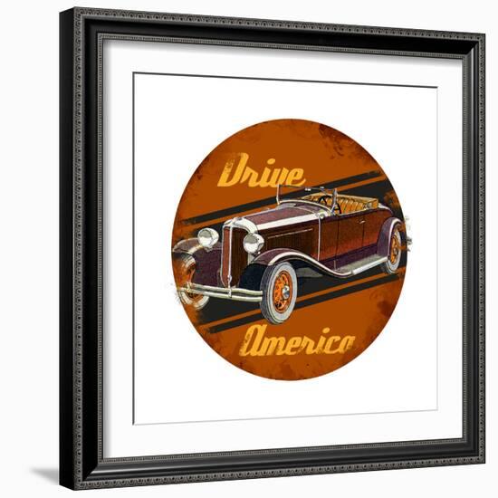 Drive America-null-Framed Giclee Print