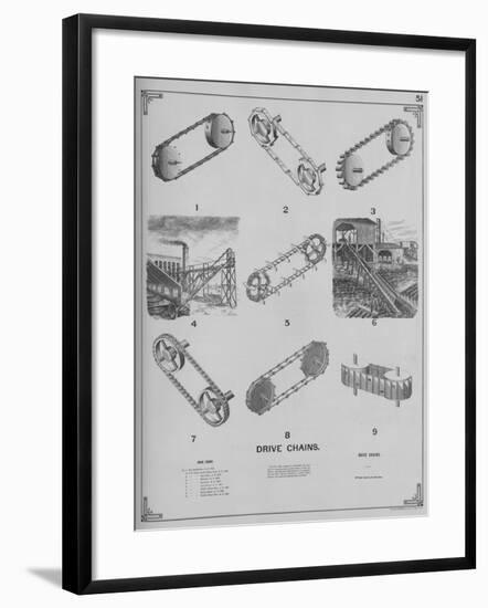 Drive Chains-null-Framed Giclee Print