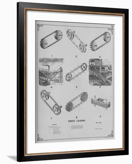 Drive Chains-null-Framed Giclee Print