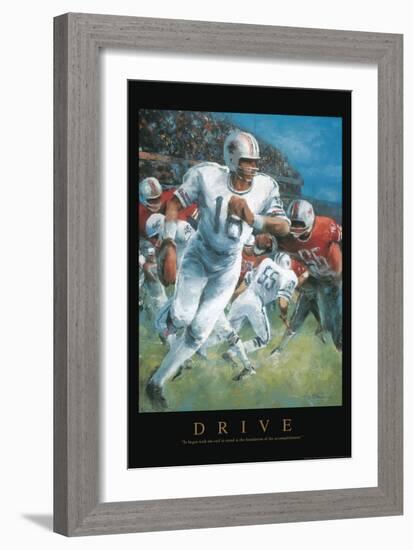 Drive - Football-Unknown Unknown-Framed Art Print