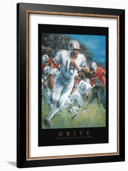 Drive - Football-Unknown Unknown-Framed Art Print