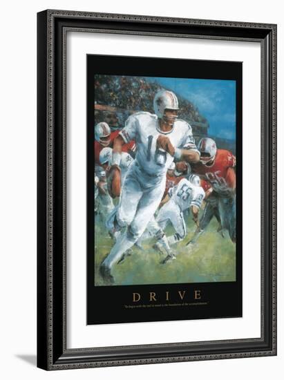 Drive - Football-Unknown Unknown-Framed Art Print