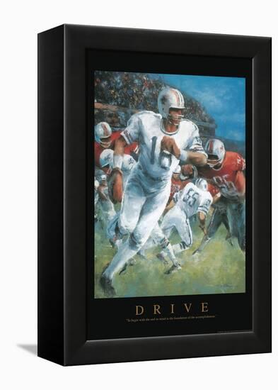 Drive - Football-Unknown Unknown-Framed Stretched Canvas