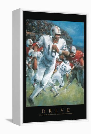 Drive - Football-Unknown Unknown-Framed Stretched Canvas