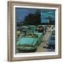 "Drive-In Movies," August 19, 1961-George Hughes-Framed Giclee Print