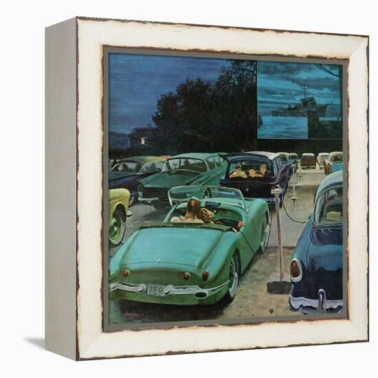 "Drive-In Movies," August 19, 1961-George Hughes-Framed Premier Image Canvas