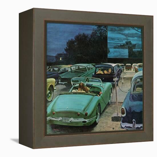 "Drive-In Movies," August 19, 1961-George Hughes-Framed Premier Image Canvas