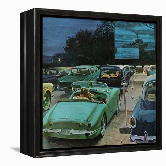 "Drive-In Movies," August 19, 1961-George Hughes-Framed Premier Image Canvas