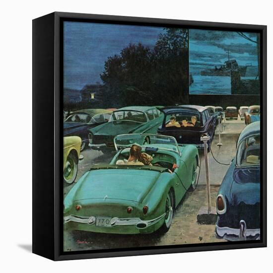 "Drive-In Movies," August 19, 1961-George Hughes-Framed Premier Image Canvas