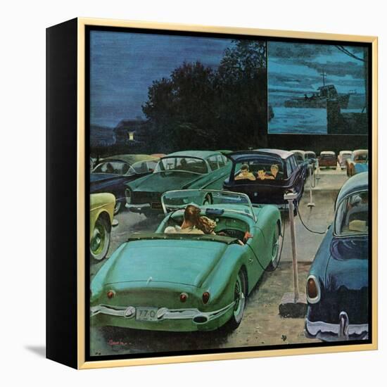 "Drive-In Movies," August 19, 1961-George Hughes-Framed Premier Image Canvas