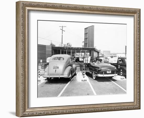 Drive-In Restaurant 'The Track', Los Angeles, Ca, July 10, 1948-null-Framed Photo