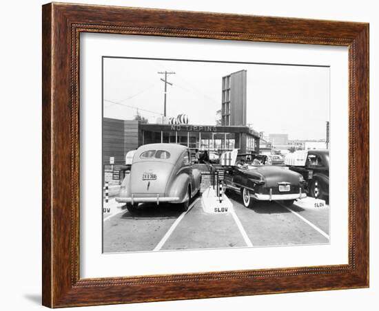 Drive-In Restaurant 'The Track', Los Angeles, Ca, July 10, 1948-null-Framed Photo