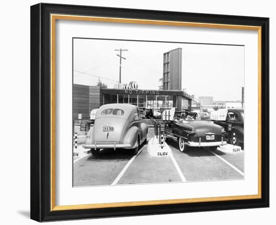 Drive-In Restaurant 'The Track', Los Angeles, Ca, July 10, 1948-null-Framed Photo