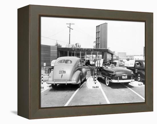 Drive-In Restaurant 'The Track', Los Angeles, Ca, July 10, 1948-null-Framed Stretched Canvas