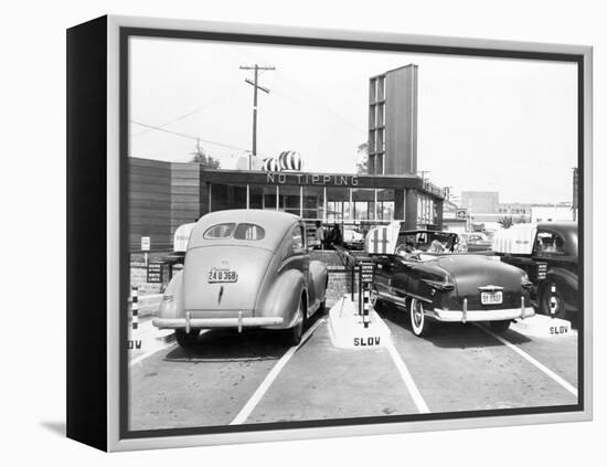 Drive-In Restaurant 'The Track', Los Angeles, Ca, July 10, 1948-null-Framed Stretched Canvas
