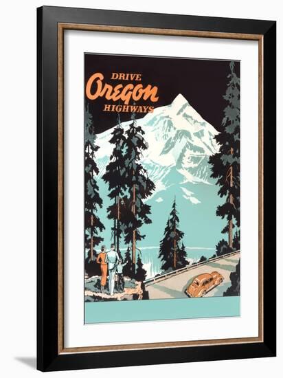 Drive Oregon Highways-null-Framed Art Print