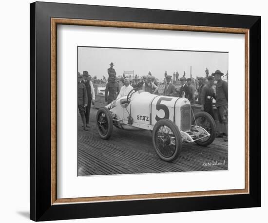 Driver and No.5 Racecar, Tacoma Speedway, Circa 1919-Marvin Boland-Framed Giclee Print