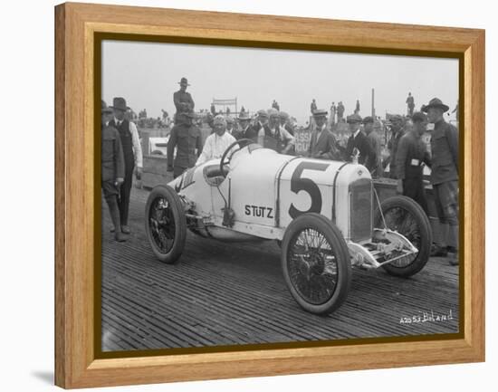 Driver and No.5 Racecar, Tacoma Speedway, Circa 1919-Marvin Boland-Framed Premier Image Canvas