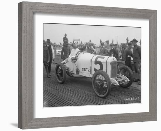 Driver and No.5 Racecar, Tacoma Speedway, Circa 1919-Marvin Boland-Framed Giclee Print